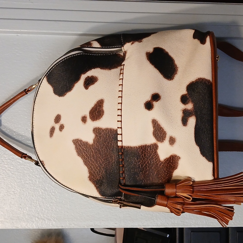 Cow Print  Backpack
